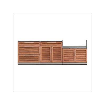 NewAge Outdoor Kitchens Grove 3-Piece Outdoor Kitchen Set (No Countertop)