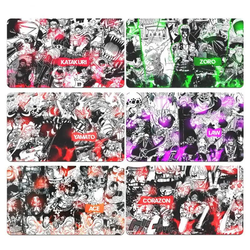 OPCG One Piece Spielmatte Ruffy Kizaru Katakuri Law Zoro Anime Spielmatte Sammelkartenspielmatte Spezielles Kartenspiel gegen Tischmatte