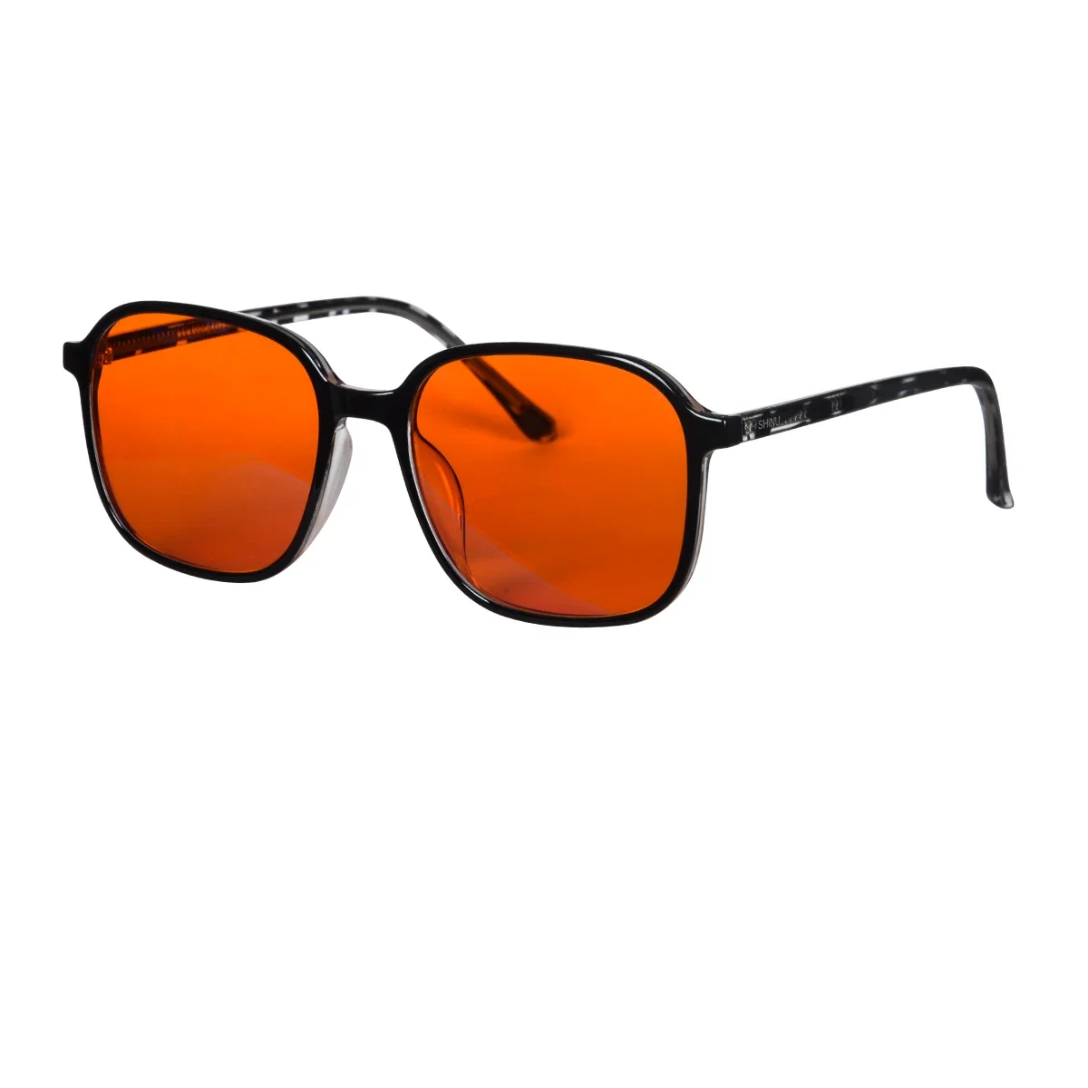 SHINU Blaulichtfilterbrille mit roten Gläsern zum Schlafen, Anti-Blaulicht-Brille, Gaming-Brille mit orangefarbenen Gläsern Image