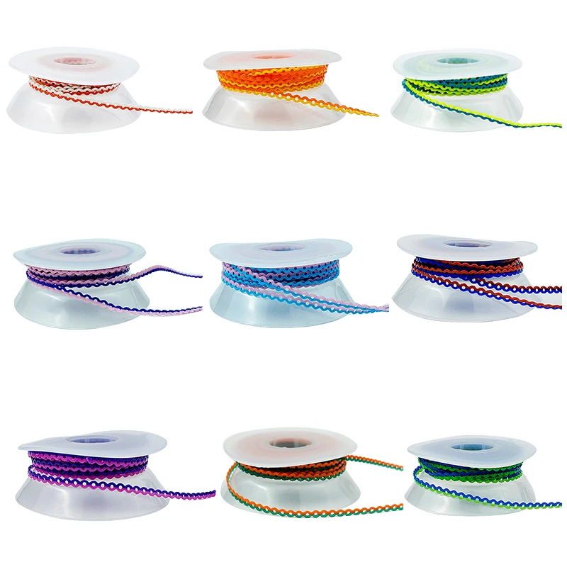 15 Fuß/Rolle Dental Power Chain Kieferorthopädische elastische Ultra Power Chain Gummiband Lange kurze kontinuierliche Zahnarzt-Ortho-Materialien Image