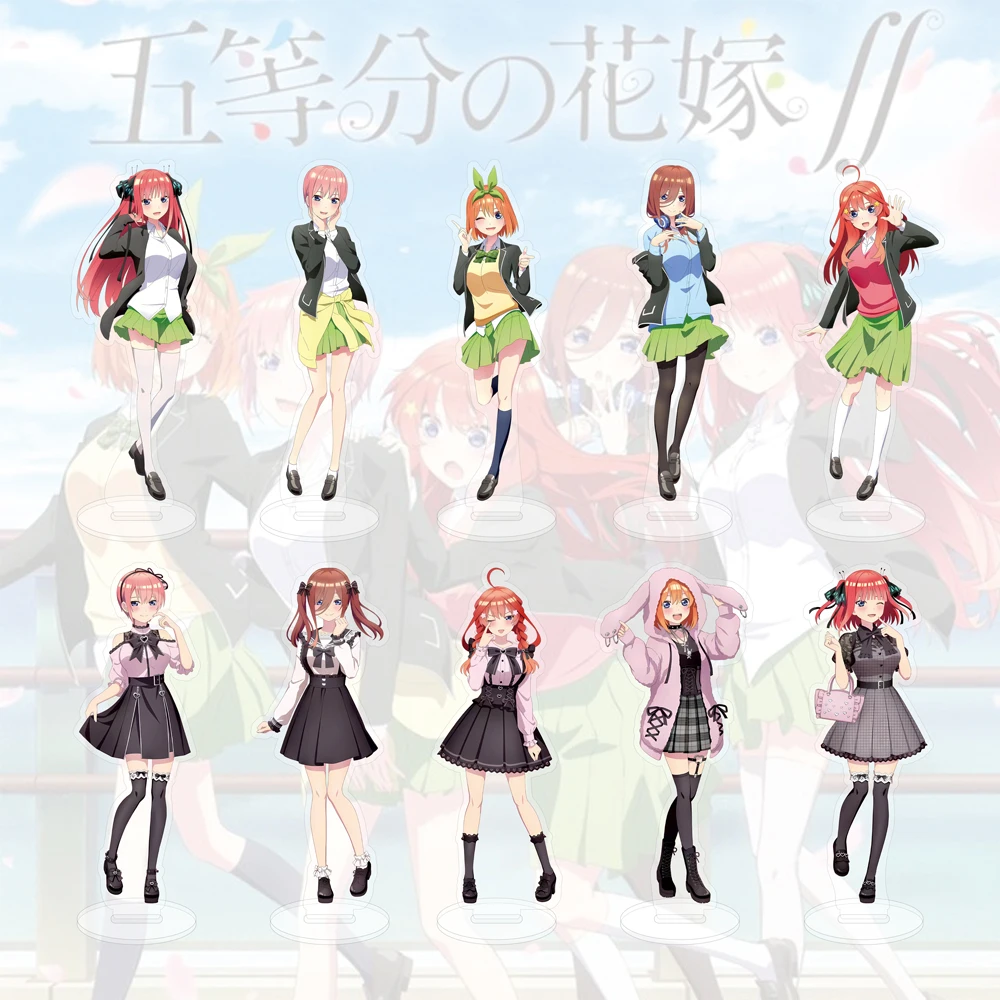 15CM Hot Anime Die Quintessenz Quintuplets Acryl Stand Modell Cosplay Charaktere Ornament Zubehör Waren Sammlung Geschenke Image