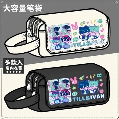 Anime Spiel Alien Bühne Cosplay Till Lvan Cartoon Leinwand Student Flip Stift Tasche Bleistift Fall Schreibwaren Geschenke Image