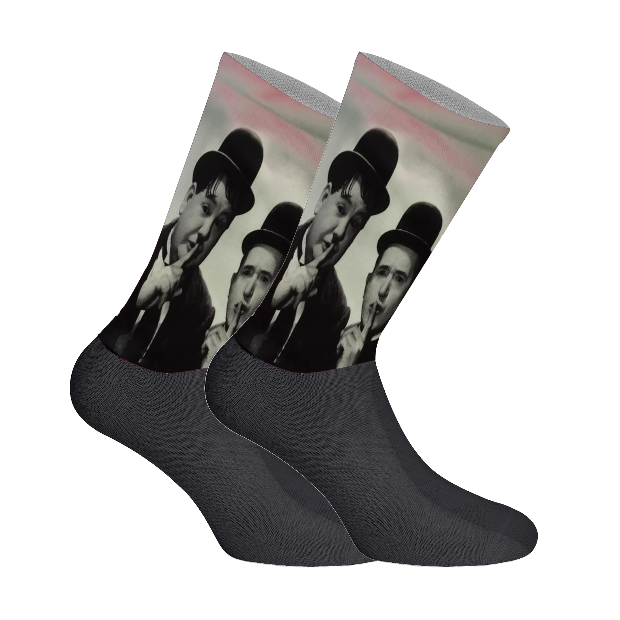 Elastische bedruckte lange Socken für Unisex Image
