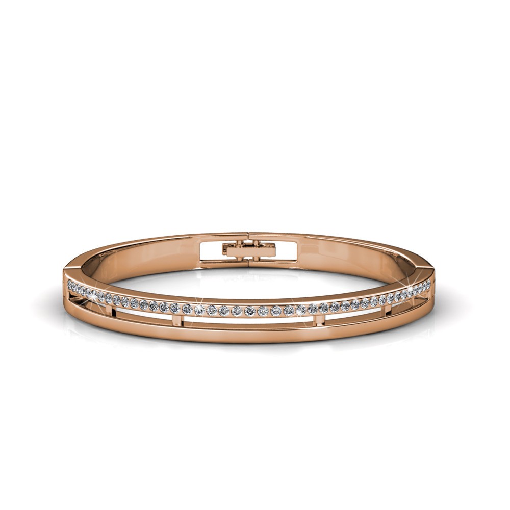 Elegante Armbänder - Roségold und Kristall Image