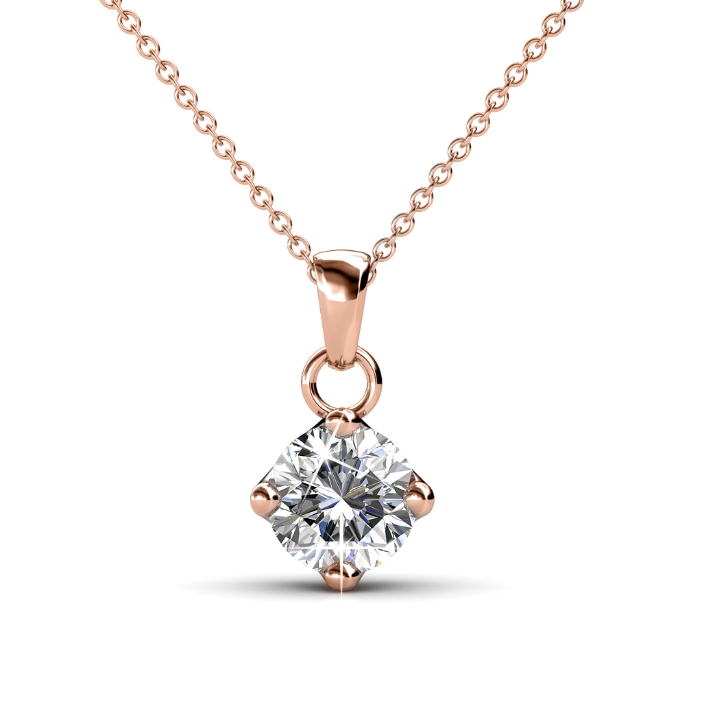 Klassische Anhänger - Roségold und Kristall Image