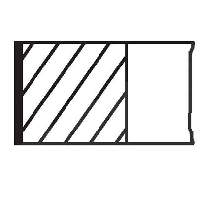 Mahle Kolbenringsatz [Hersteller-Nr. 02193N0] für Aro, Dacia, Opel, Renault, Vauxhall Image