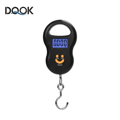 Électronique 50Kg 10g balance suspendue LCD cuisine balance numérique rétro-éclairage poids de pêche