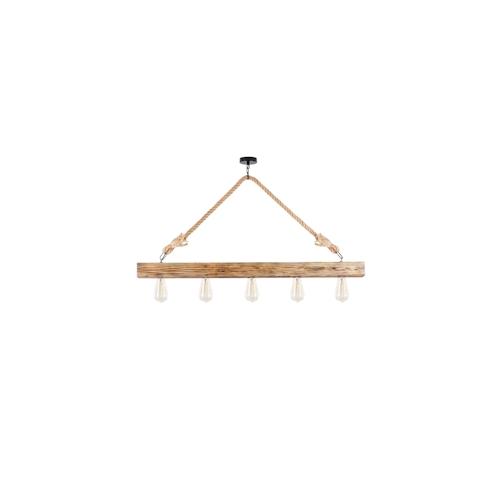 Deckenlampe in Holzfarbe 100x7x53cm WellHome Bled