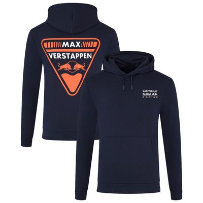 Red Bull Racing Max Verstappen Wappen-Fahrer-Kapuzenpullover – Marineblau – Unisex Image