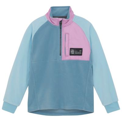 Color Kids - Kid's Fleece Jacket Anorak - Fleecepullover Gr 128 blau Image