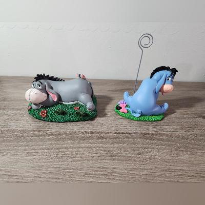 Disney Accents | "Winnie The Pooh" Disney Store Eeyore Ceramic Business Card Holder & Photo Stand | Color: Blue/Gray | Size: Os