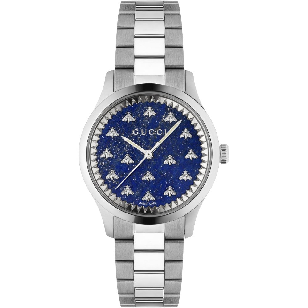 Gucci YA1265043 G-timeless Bee Dial Unisex Watch - Silver Stainless Steel - One Size | Gucci Sale | Discount Designer Brands