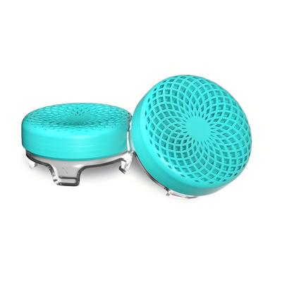 TEMU Silicone Performance Thumbsticks For 1 And Series - Mid-rise Design, Grip, No Battery Required, Teal/clear Image