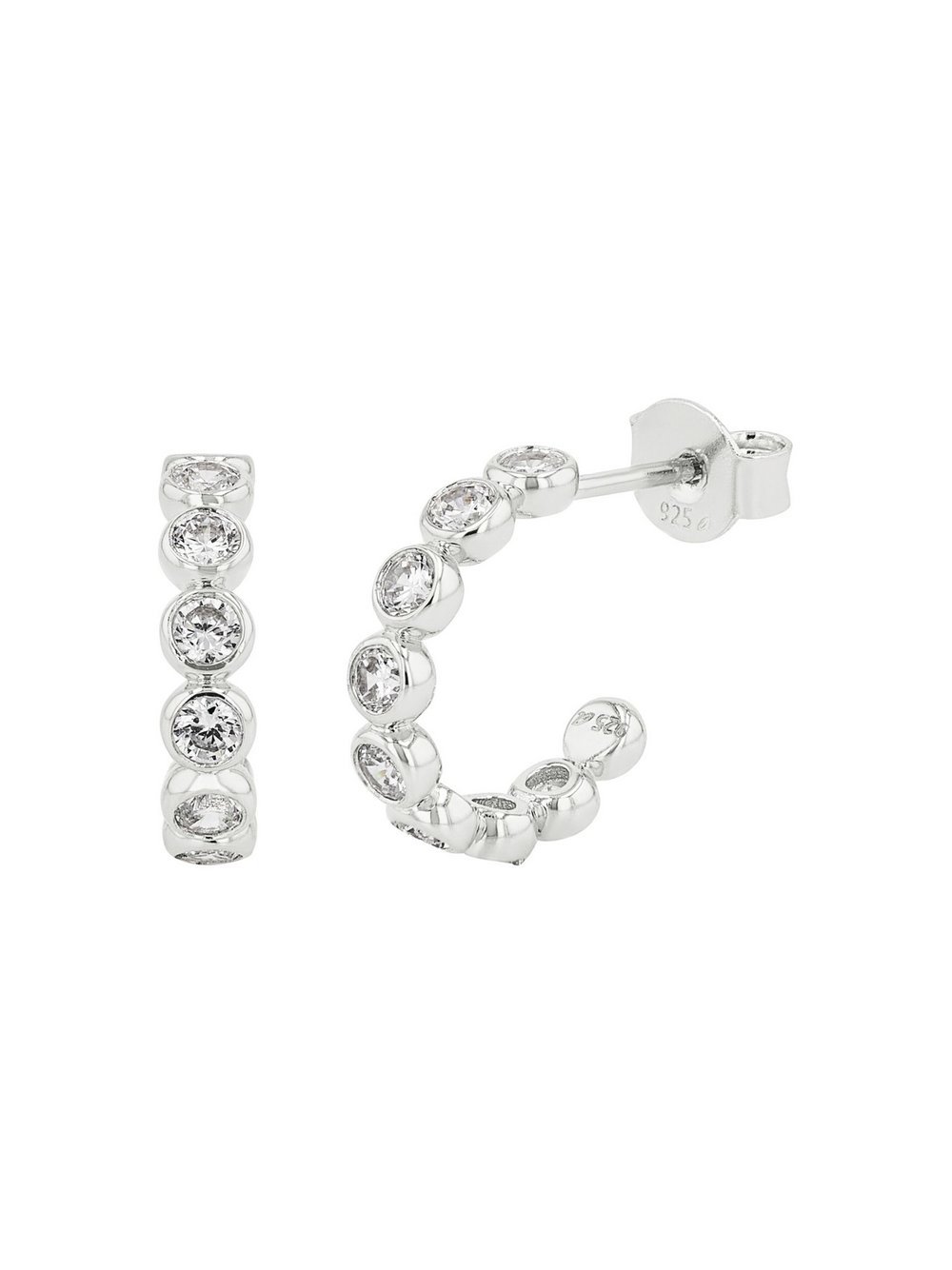 NOELANI Creolen Damen silber, ONE SIZE Image