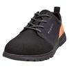 Sneaker BUGATTI, Herren, Gr. 40, schwarz, Textil, Lederimitat, sportlich, Schuhe, Freizeitschuh, Halbschuh, Schnürschuh mit Kontrastbesatz