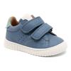 Sneaker BISGAARD "julian Weite: normal", Kinder, Gr. 22, blau, Leder, unifarben, casual, Schuhe, Klettschuh mit Wechselfußbett, Größenschablone zum Download