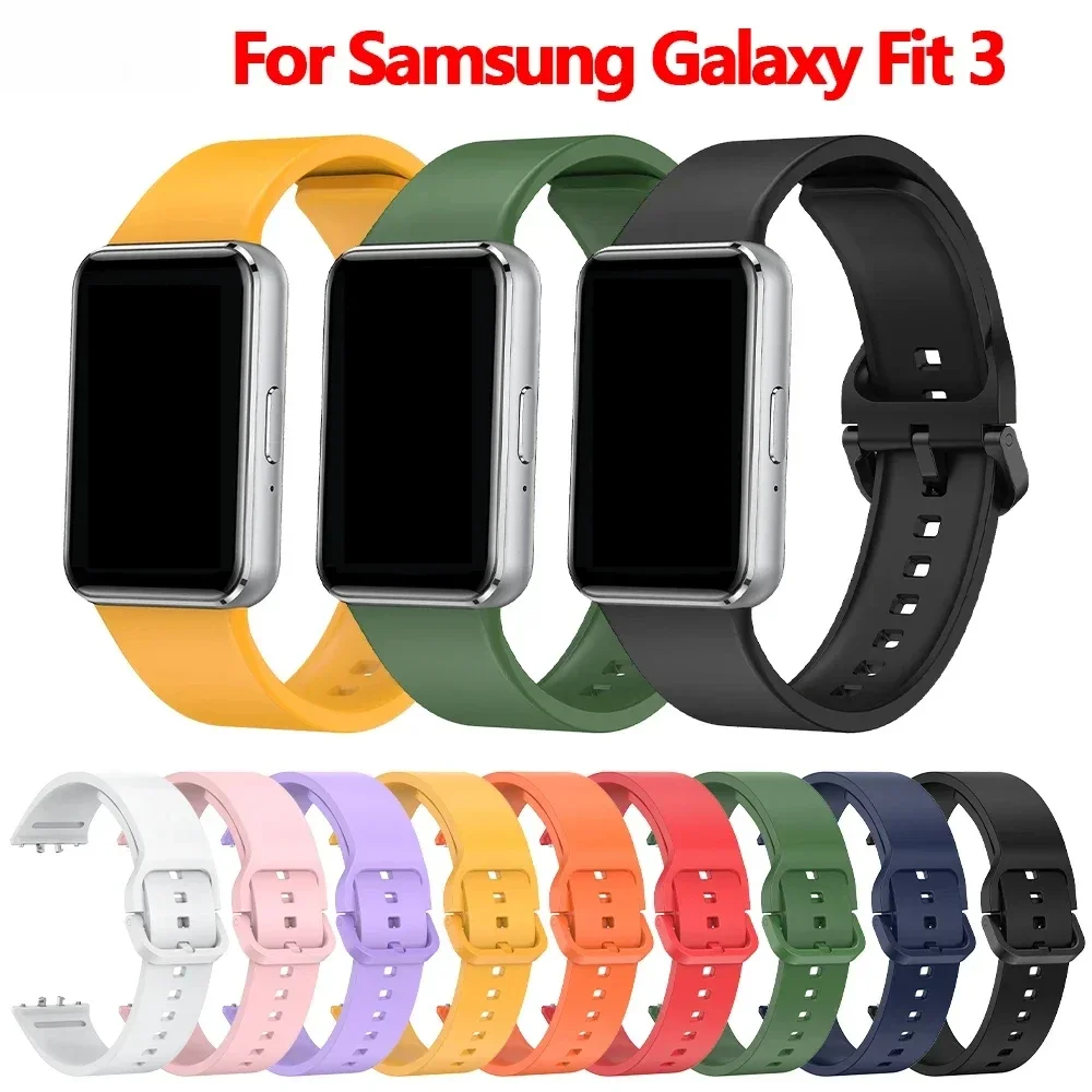 Silikonarmband für Samsung Galaxy Fit 3 Uhrenarmband Ersatz Sportuhrenarmband für Samsung Galaxy Fit 3 Bandzubehör Image