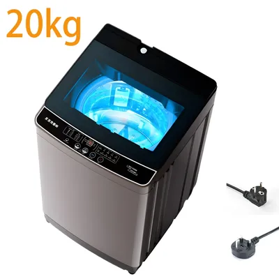 20kg Full English Automatic Top Loading Washing Machine New Electric Wave Wheel Eluting Machine for Household & Hotel Use