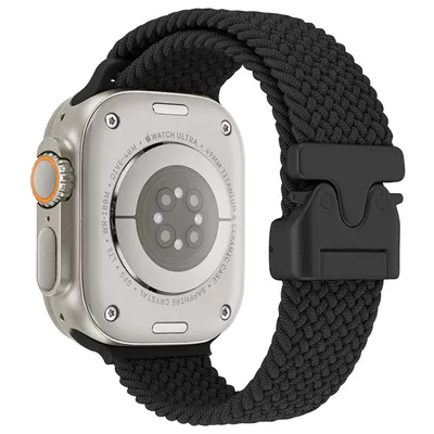 Geflochtenes Nylonarmband für Apple Watch 10 9 8 7 Ultra SE X 40/44 mm 41/45 mm 42/46 mm 49 mm Band Image