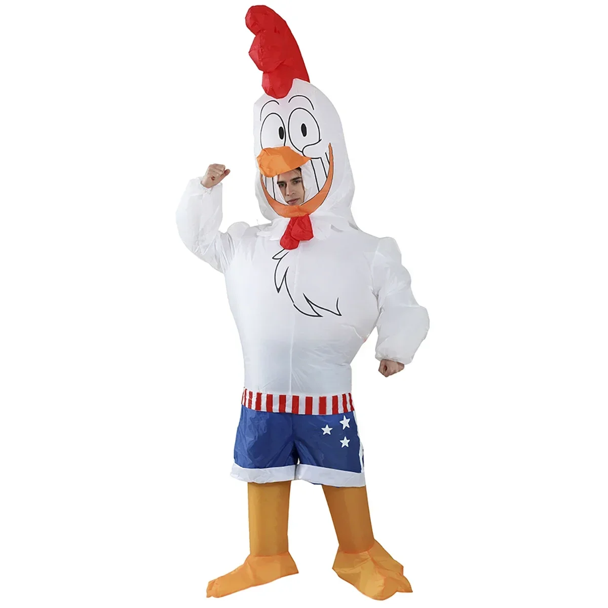 Aufblasbares Kostüm für Erwachsene, Kampfhahn, Purim, Halloween, Weihnachten, Maskottchen, Anime, Party, Cosplay, Kostüm, Kleid, ausgefallene Anzüge Image