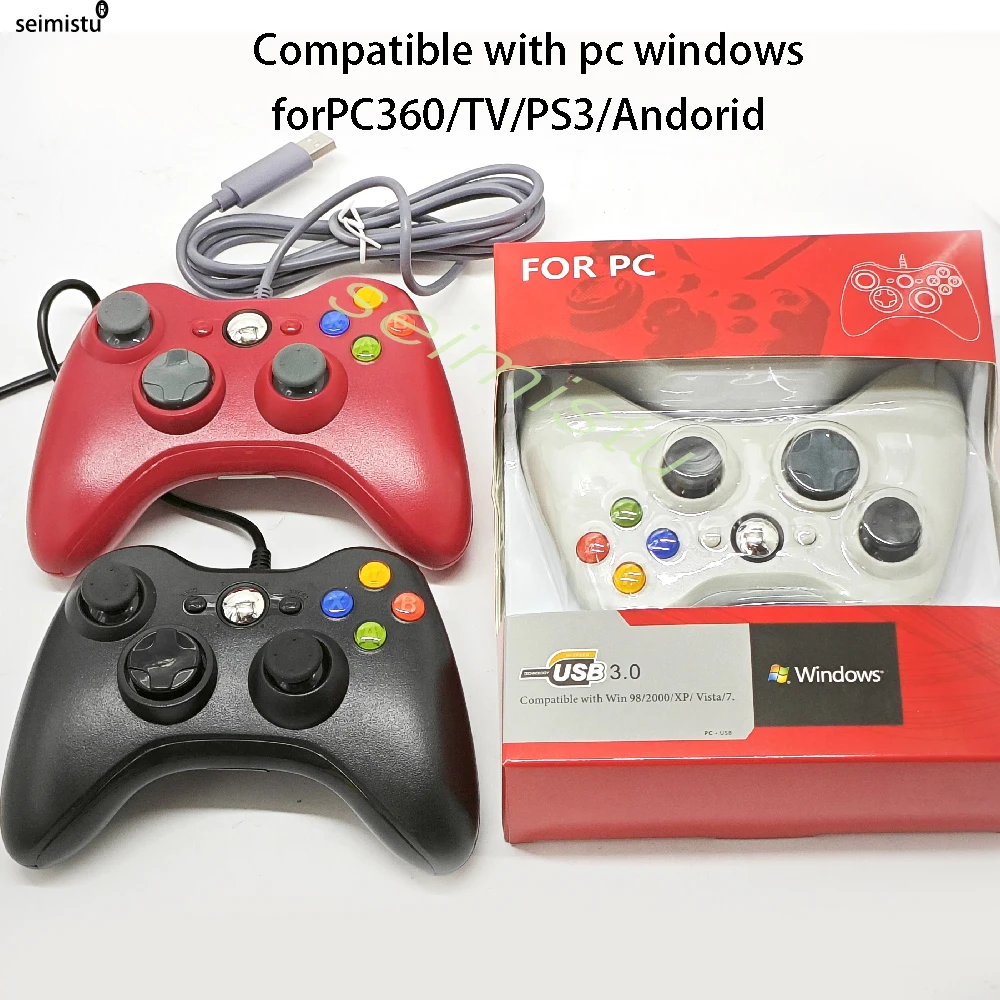 USB Wired Game Controller Für PC Xbox 360 Konsole Joypad Für Win 7/8/10 PC Joystick Controle Mando Gamepad für Xbox 360 Image