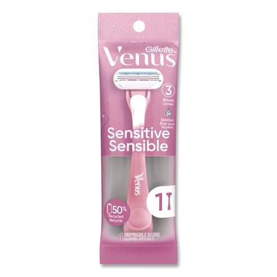 Gillette Venus Sensitive Sensible Razors, 3 Blades, 36/Carton (PGC64906) Case of 36 Gillette® Shaving