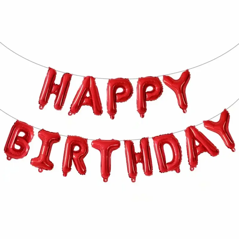 13 pezzi palloncini decorazione buon compleanno rosa blu lettera palloncini foil set decorazioni per feste di compleanno Air Globos Balony Anniversaire