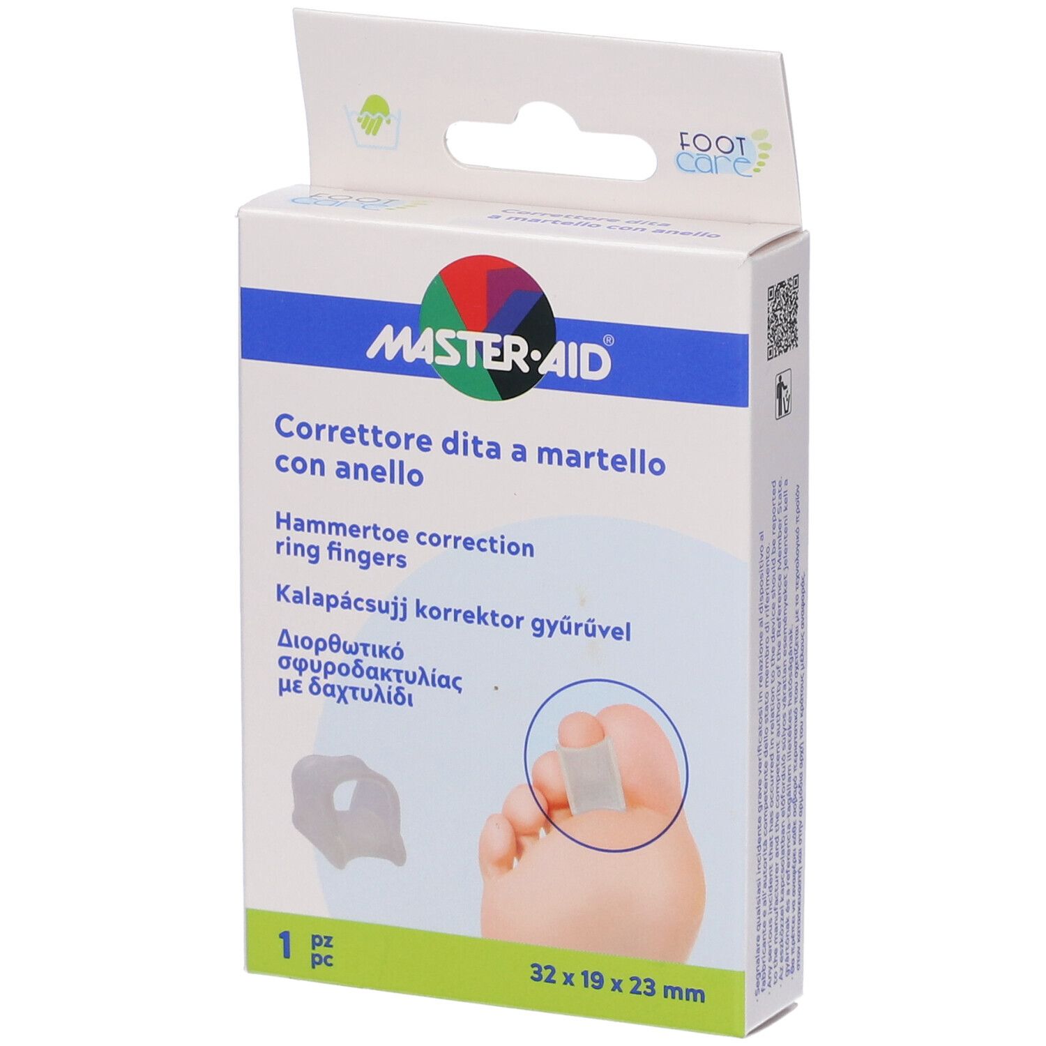 Master Aid Correttore Dita a Martello con Anello 1 pz Altro