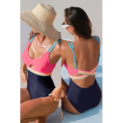 Candy Flare Colorblock One-Piece Swimsuit