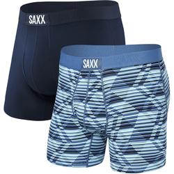 Saxx Underwear Herren Ultra Fly 2er Pack Boxer (Größe XXL, blau)