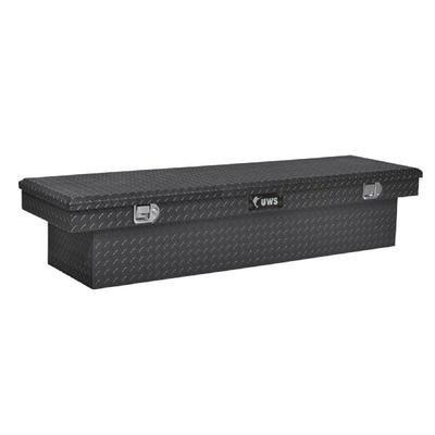 UWS Truck Tool Box Aluminum Powdercoated Black Diamond Plate Standard Series, EC10572