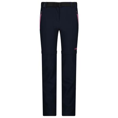 CMP - Girl's Stretch Zip Off Pant - Zip-Off-Hose Gr 92 schwarz/blau