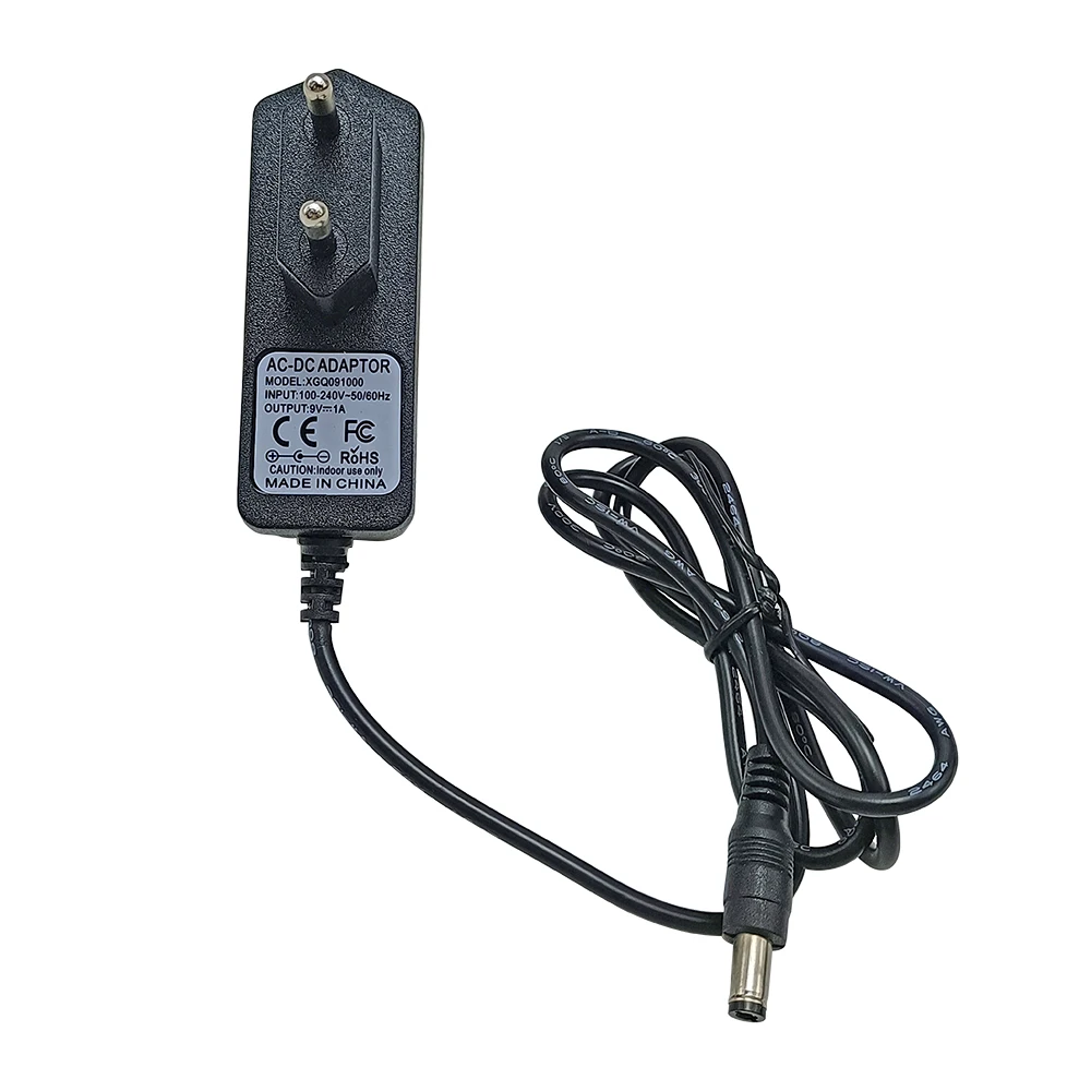 DC 9V 1A Gitarre Pedal Netzteil Adapter AC Schwarz Musical Instrument Gitarre Teile Für Effekt Pedal EU Stecker Image
