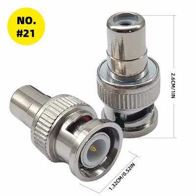 4Pcs Conversion Stecker Coax BNC Adapter Solderless RCA Video Stecker für CCTV Kamera Überwachung Radio Antenne Video Anwendung