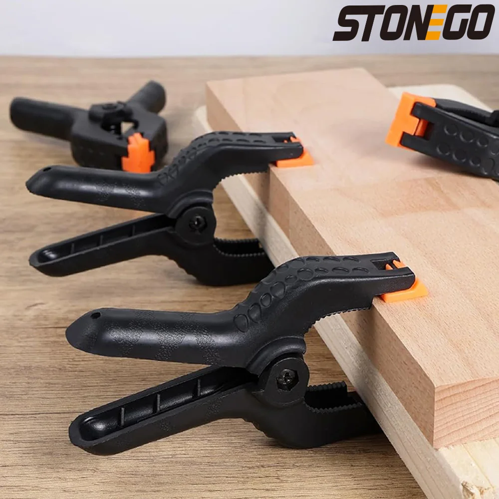 Stein ego Nylon A-Clip-haltbarer Kunststoff A-Typ Feder clip für Fotografie Hintergrund, Holz bearbeitung und schnelle Befestigung Image