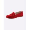 Slipper CAPRICE, Damen, Gr. 39, rot, Veloursleder, sportlich, Schuhe