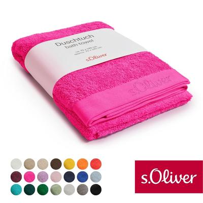 Duschtuch S.OLIVER "s.Oliver, Premium Qualität, 600 gr/m², auch als Sets erhältlich", pink, B:70cm L:140cm, Walkfrottier, Baumwolle, Handtücher (Packung), große Farbauswahl, auch als Handtuch, Waschhandschuh, Gästetuch Image