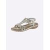 Sandale ANDREA CONTI, Damen, Gr. 42, silber (silberfarben), Textil, modisch, Schuhe