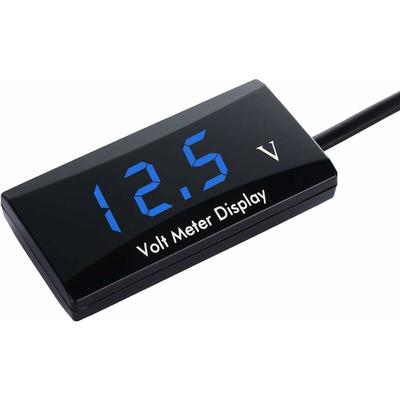 12V Auto Digital Voltmeter Wasserdicht DC 12V LED Voltmeter für Auto Motorrad Spannung Voltmeter