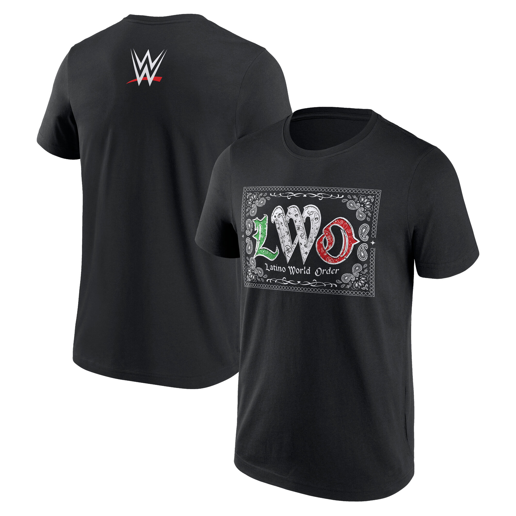 WWE LWO Bandana T-Shirt - Schwarz - Herren Image