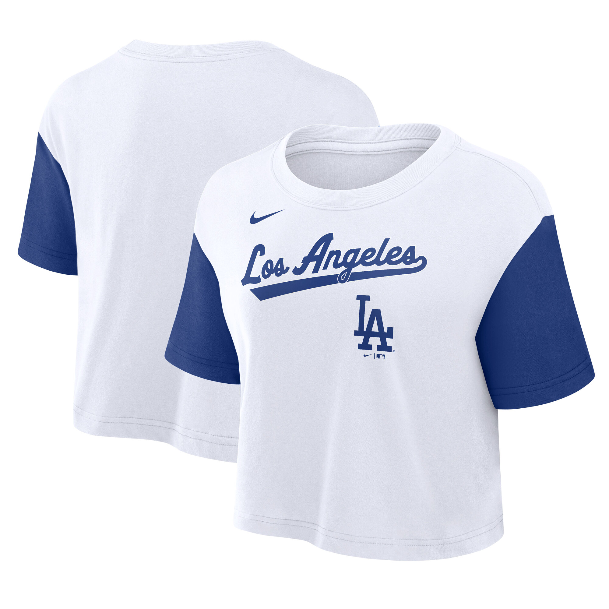 Los Angeles Dodgers Nike Script Crop Tee - Damen Image
