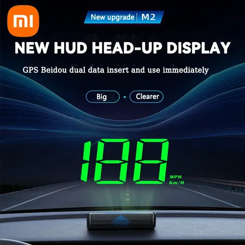 Xiaomi-Compteur de vitesse de voiture HUD, affichage tête haute, compteur de vitesse numérique,
