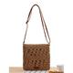 borsa a tracolla in paglia intrecciata a mano per donna – borsa a tracolla in rattan boho con tracolla regolabile, borsa da spiaggia estiva leggera per vacanze, viaggi e uscite informali verde militare marrone cachi