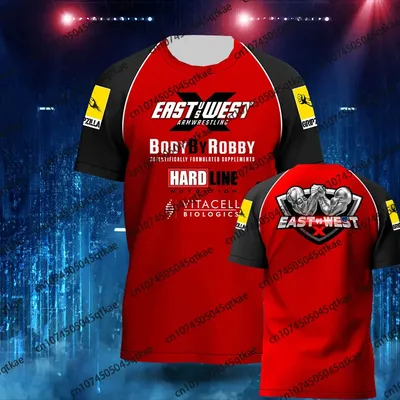 East Vs West 10-15 Devon Larratt Arm Wrestling Unisex Jersey Oversized Tshirt Wrist Enthusiasts