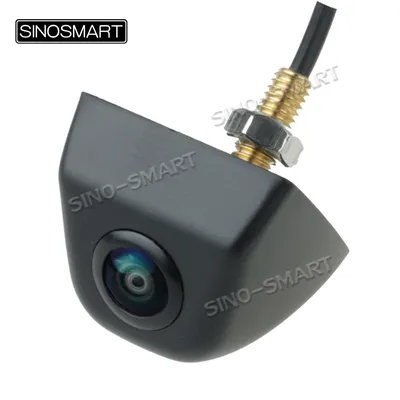 SINOSMART Universal CVBS Car Rear View Backup Camera, Metal Shell, 45° Viewing Angle, 6mm Hole, 6V