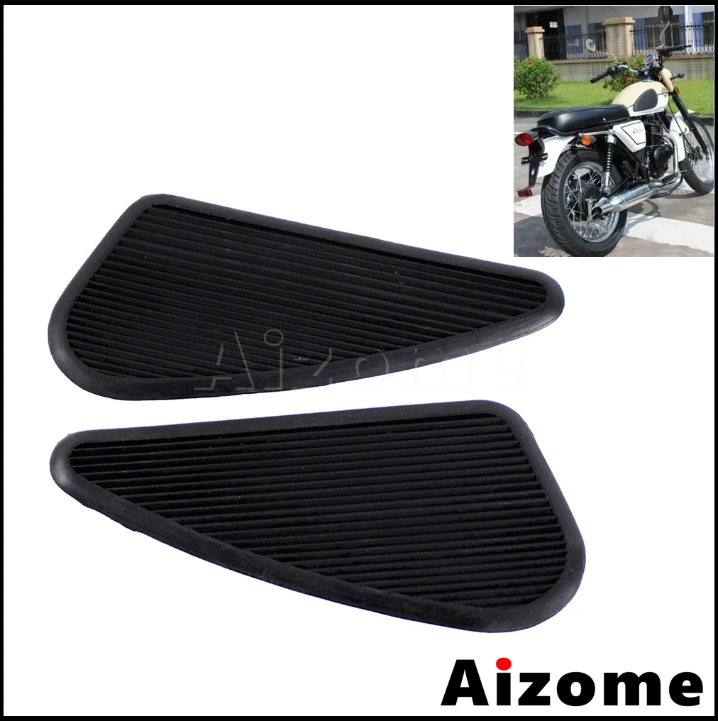 Cuscinetti di trazione universali per serbatoio Cafe Racer Adesivi protettivi per impugnatura per ginocchio per serbatoio di gas vintage per Honda Harley Sportster Dyna Softail