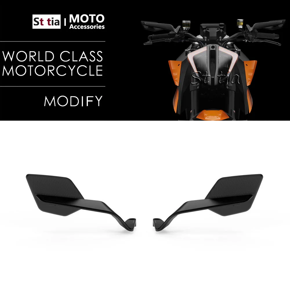 Specchietto retrovisore laterale moto per KTM 125 200 250 390 690 790 890 Duke 990 1290 1390 Super Duke Stealth Winglets Specchi retrovisori