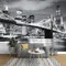 Prodotti personalizzati Carta da parati fotografica 3D in bianco e nero BROOKLYN BRIDGE NEW YORK Designer Wall Mural TV sfondo muro camera da letto