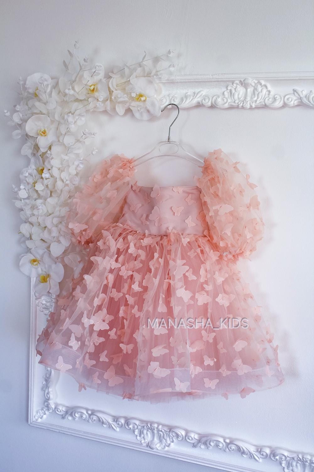Vestito bambina farfalla, vestito da sposa per bambina, vestito bambina compleanno farfalla, vestito bambina farfalla rosa, vestito primo compleanno c