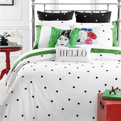 Kate Spade Bedding | Kate Spade Twin Xl Comforter Set Polka Dot With Sham White | Color: Black/White | Size: Twinxl